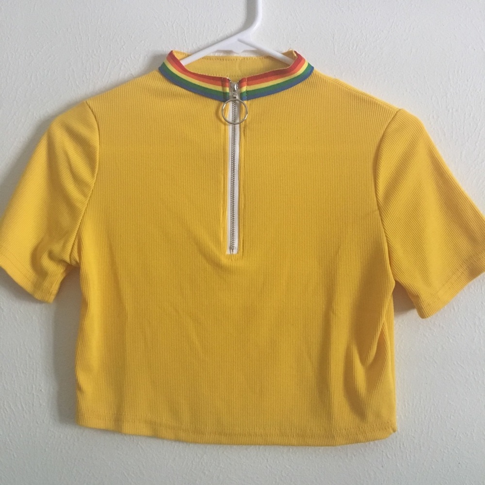 Zip Up Crop Top